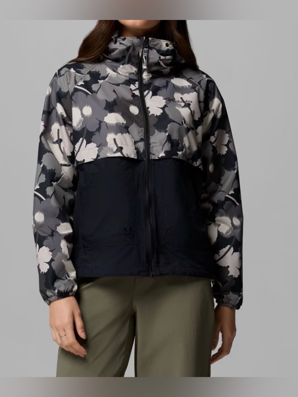 Columbia Women Spire Valley Printed Windbreaker (Size: L)